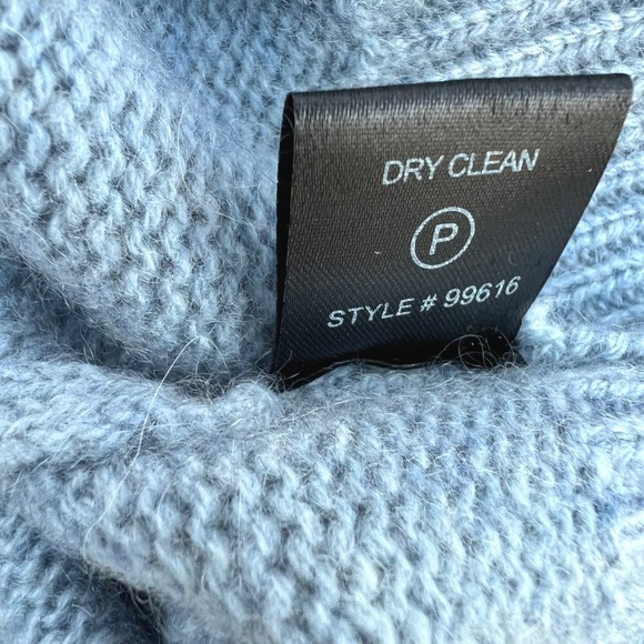 Skull Cashmere Jaden Sweater Women Skull Animal Print Blue Cashmere Wool Goth S - Picture 9 of 17